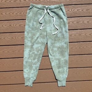 Aerie Women’s Green Tie Dye Slouchy Oversized Jogger Sweatpants Size Small